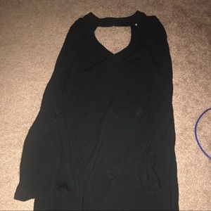 Black Dress- Choker, Bell Sleeves